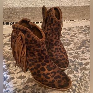 Cheetah booties
